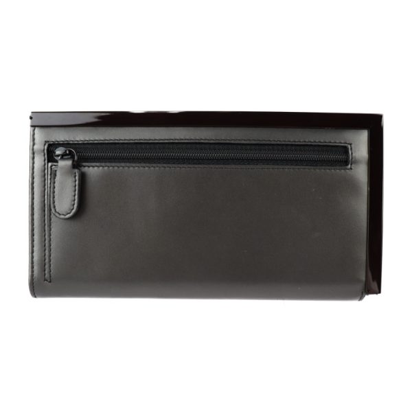 2322093001141 3 Gucci Long Leather Gray Tri fold Wallet