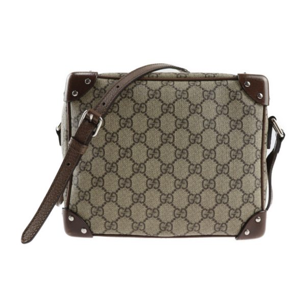 2322123007117 1 Gucci GG Supreme Shoulder Bag Leather Beige Brown