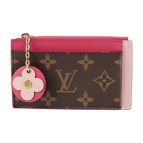 2323013007089 1 Louis Vuitton Porto Carte Zip Coin Case Brown Pink