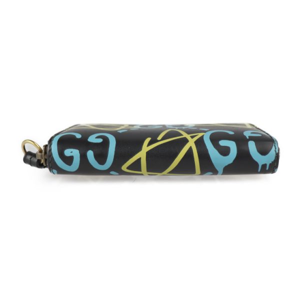 2323023007186 4 Gucci Ghost Coin Case Black Light Blue Yellow