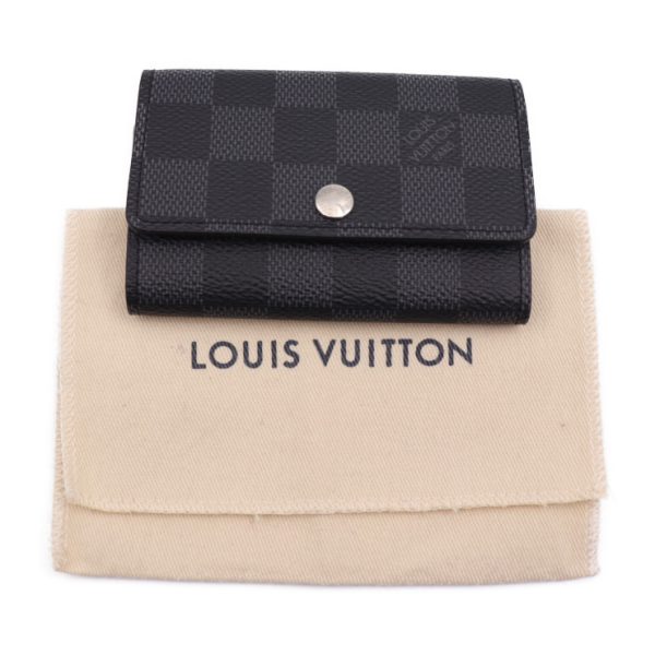 2323073008132 10 Louis Vuitton Multicle 6 Key Case Gray Black