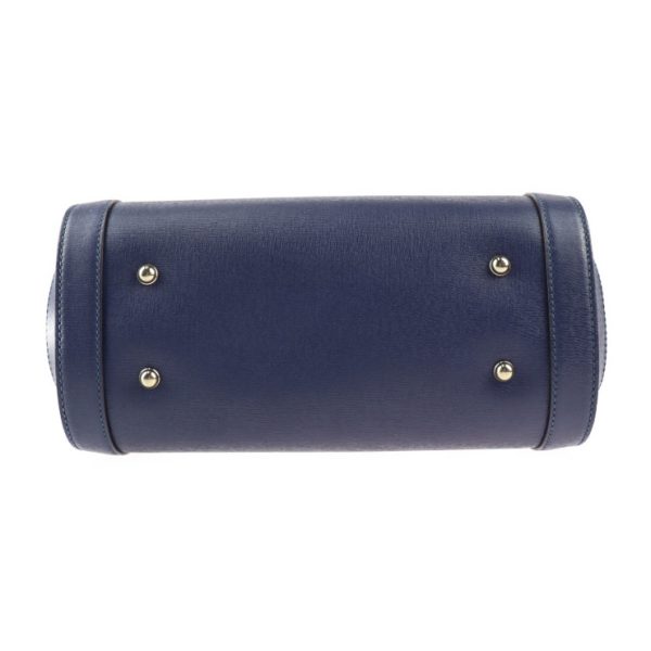 2323113010143 4 Gucci Bamboo Handbag Leather Navy Shoulder