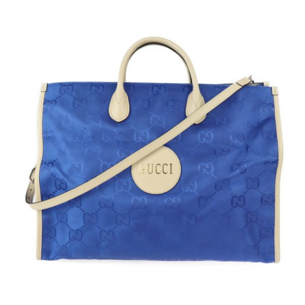 2324043007122 1 Gucci Off The Grid Tote Bag GG Leather Blue Beige