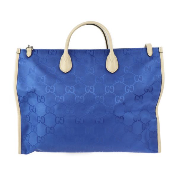 2324043007122 3 Gucci Off The Grid Tote Bag GG Leather Blue Beige