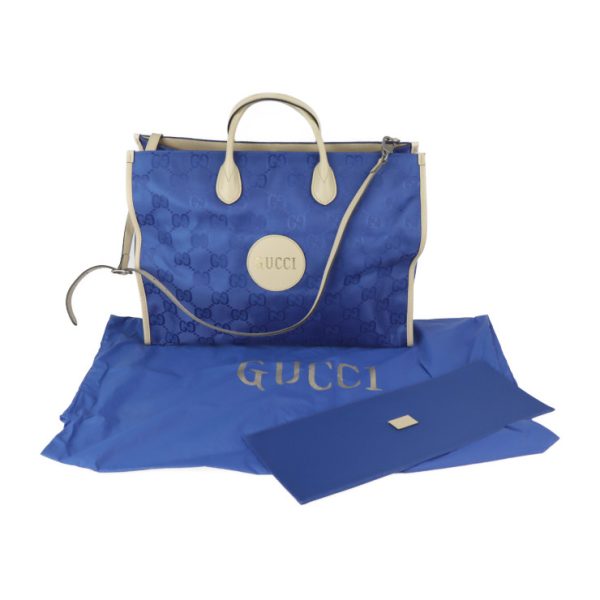 2324043007122 9 Gucci Off The Grid Tote Bag GG Leather Blue Beige