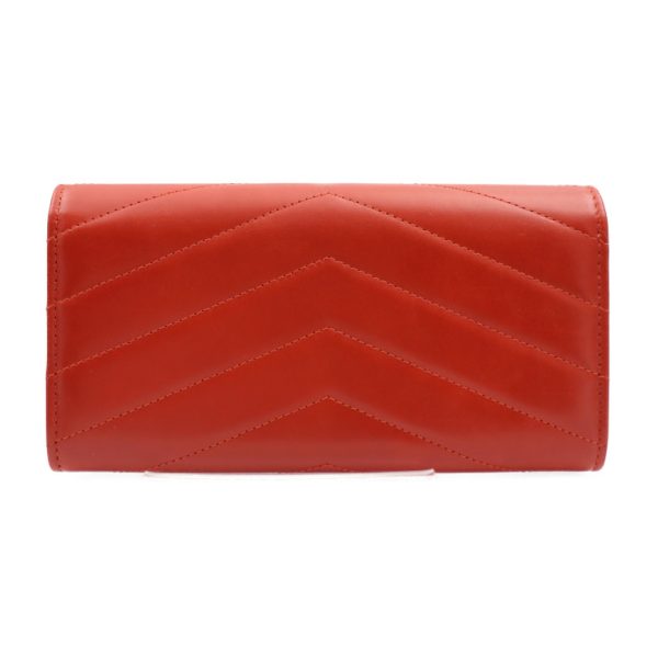 2324083010132 3 Chanel Chevron Long Wallet Brick Gold Hardware