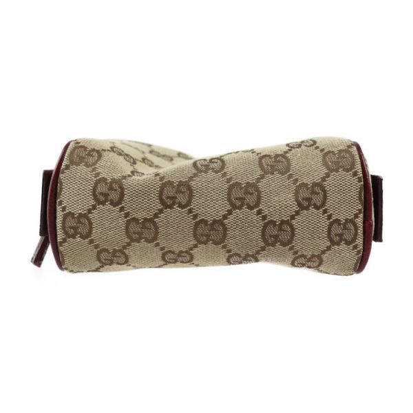 2324113001177 4 Gucci Cosmetic Pouch GG Canvas Beige Bordeaux