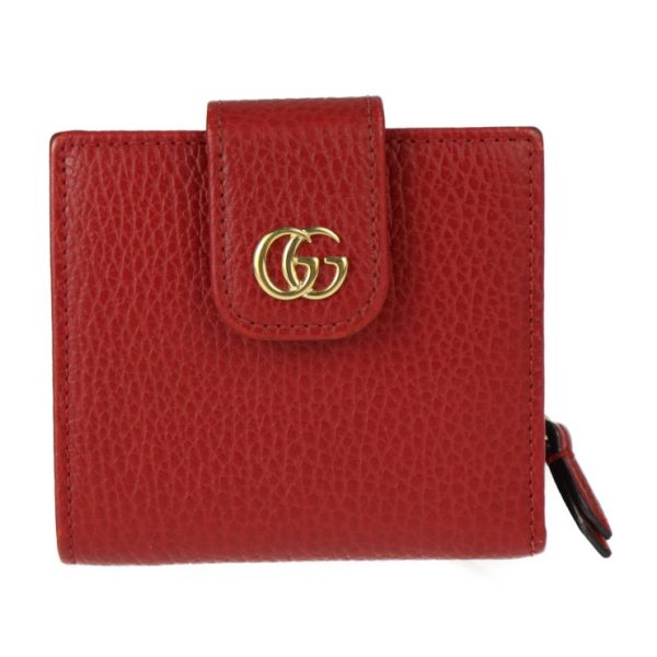 2325053007215 1 Gucci GG Marmont Bifold Wallet Leather Red