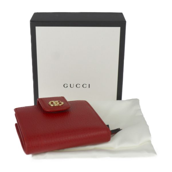 2325053007215 10 Gucci GG Marmont Bifold Wallet Leather Red