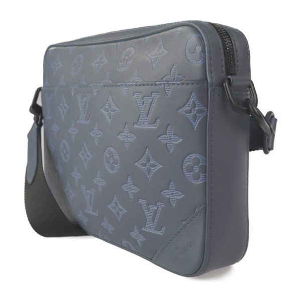 2327033007229 2 Louis Vuitton Duo Shoulder Bag Shadow Navy Black