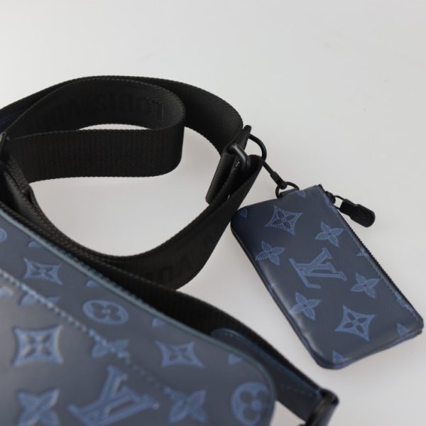 2327033007229 6 Louis Vuitton Duo Shoulder Bag Shadow Navy Black