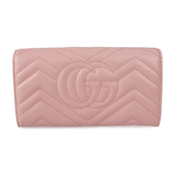 2327033008216 3 Gucci GG Marmont Bifold Wallet Leather Pink