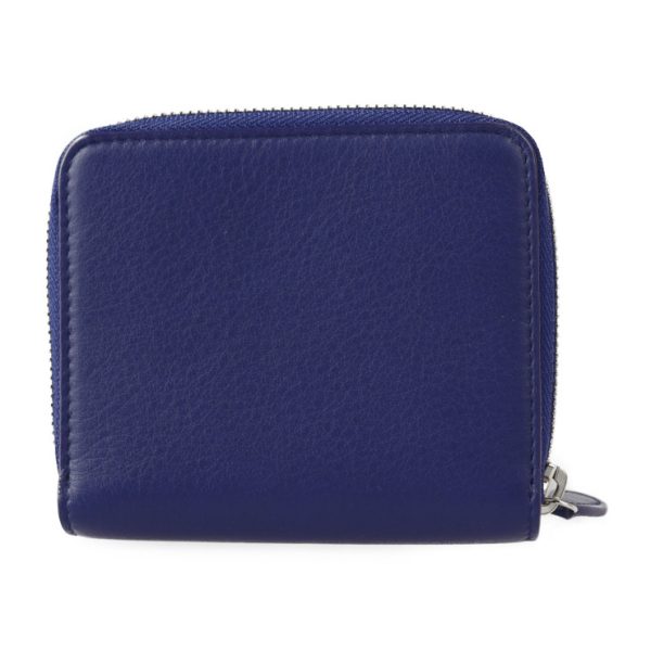 2327033008219 3 Balenciaga Everyday Calf Leather Bifold Wallet Blue