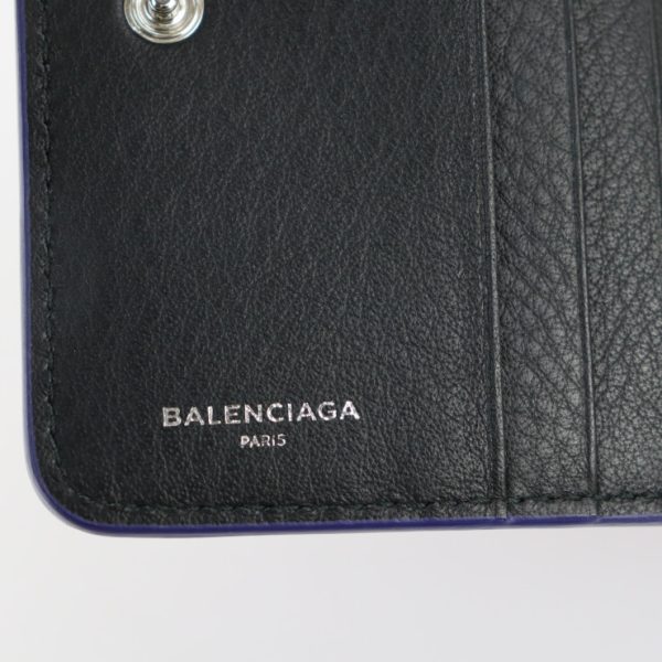 2327033008219 9 Balenciaga Everyday Calf Leather Bifold Wallet Blue