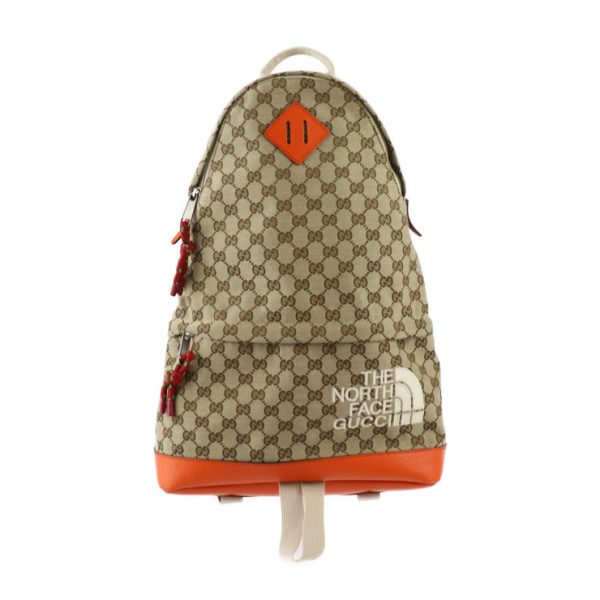 2327113007207 1 Gucci The North Face GG Backpack Beige Orange