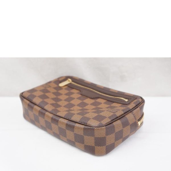 23276 4 Louis Vuitton Pochette Bier Damier Wallet Brown