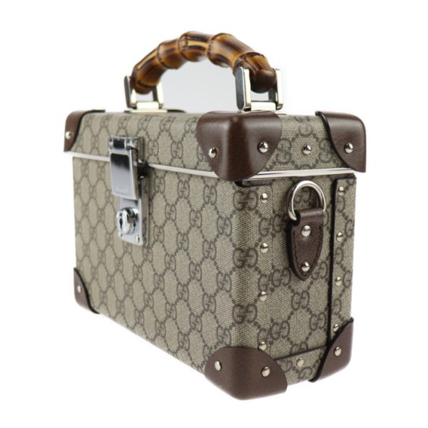 2328123007129 3 Gucci Globe trotter GG Beauty Handbag Beige Brown