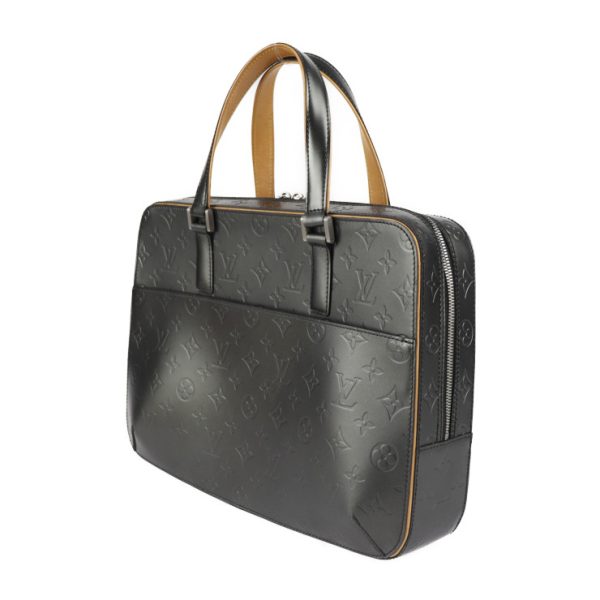 2329063010115 1 Malden Business Bag Matte Noir Silver Hardware