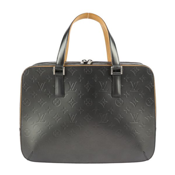 2329063010115 2 Malden Business Bag Matte Noir Silver Hardware