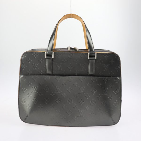 2329063010115 5 Malden Business Bag Matte Noir Silver Hardware