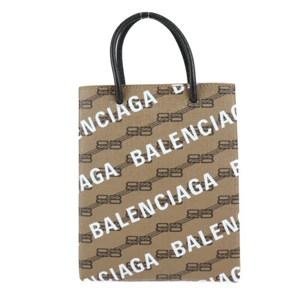 2330083007157 3 Balenciaga Large Shopping Bag BB Monogram Canvas Beige Brown