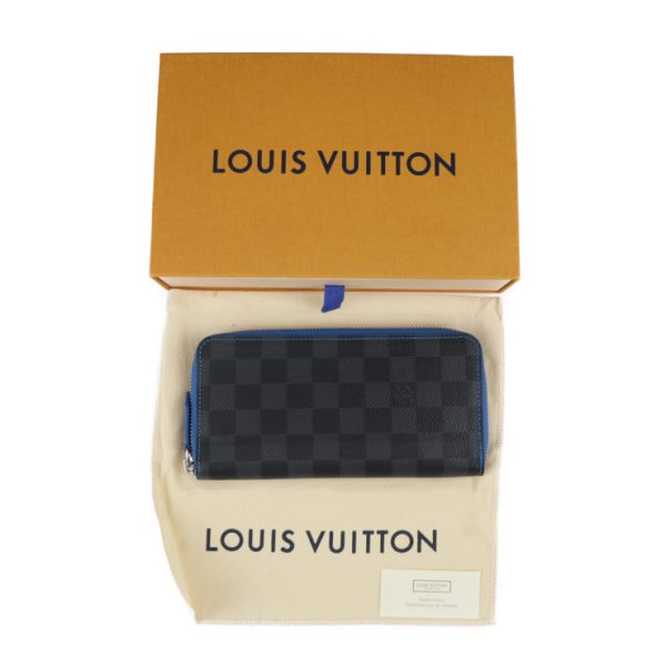 2331083007167 10 Louis Vuitton Vasco Bifold Wallet Gray Black Blue