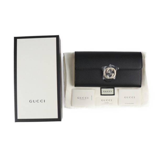 2331083007172 8 Gucci Interlocking G Bifold Wallet Black