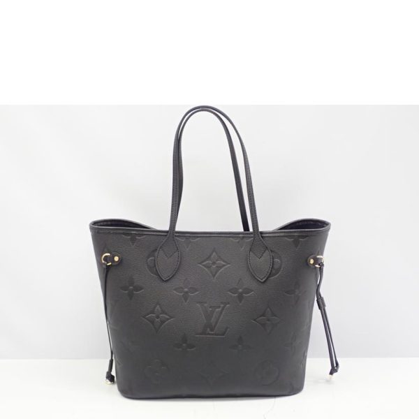 23323 2 Louis Vuitton Neverfull MM Monogram Empreinte Tote Bag Brown