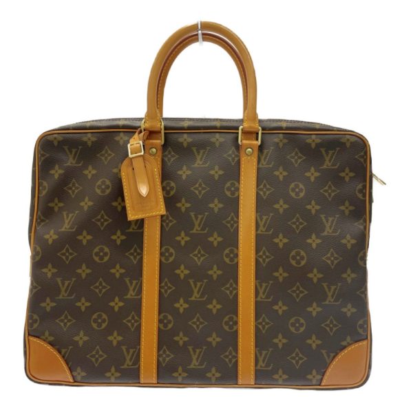 233841 1 LOUIS VUITTON Monogram PVC Porte de Cumin Voyage Business Bag Brown