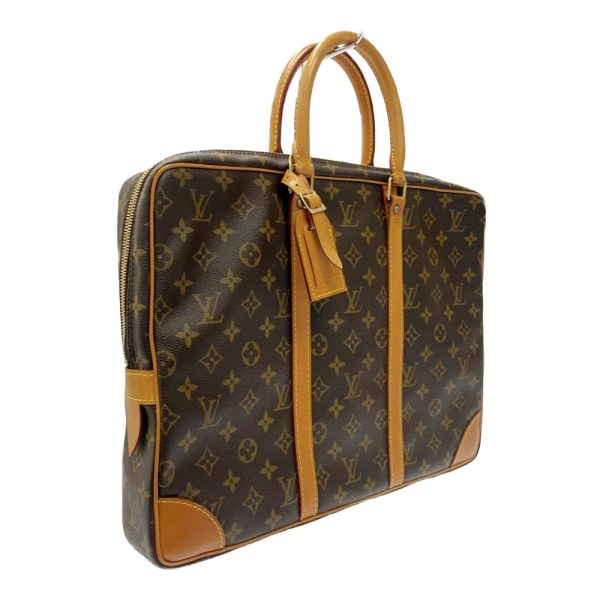 233841 2 LOUIS VUITTON Monogram PVC Porte de Cumin Voyage Business Bag Brown