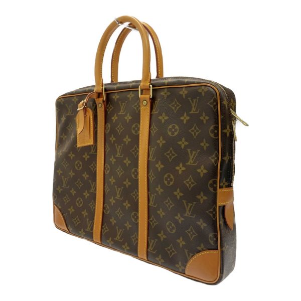 233841 3 LOUIS VUITTON Monogram PVC Porte de Cumin Voyage Business Bag Brown