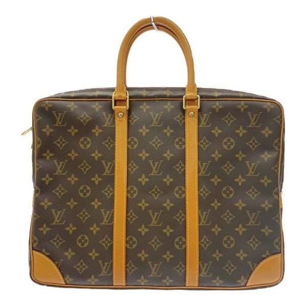 233841 5 LOUIS VUITTON Monogram PVC Porte de Cumin Voyage Business Bag Brown