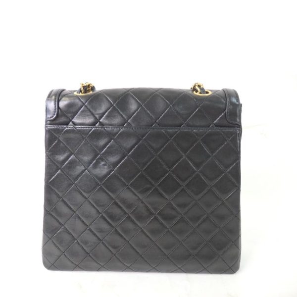 23429 2 Chanel Cocomark Matelassé Chain Shoulder Bag Black