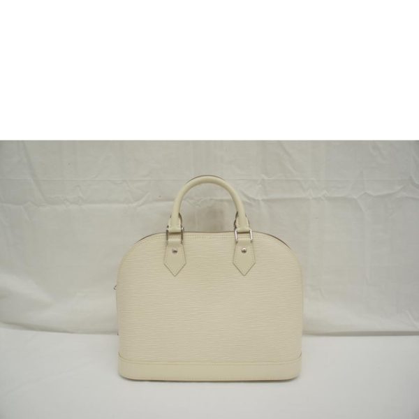 23467 2 Louis Vuitton Alma Epi Satchel Bag White