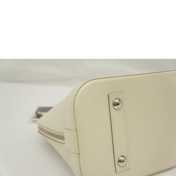 23467 8 Louis Vuitton Alma Epi Satchel Bag White