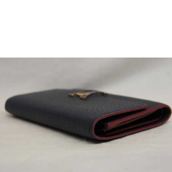 23480 3 Louis Vuitton Portefeuil Capucines Taurillon Leather Wallet Brown