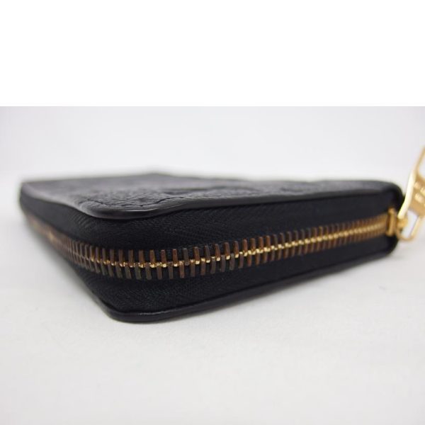 23542 9 Louis Vuitton Round Zipper Long Wallet Monogram Empreinte Noir