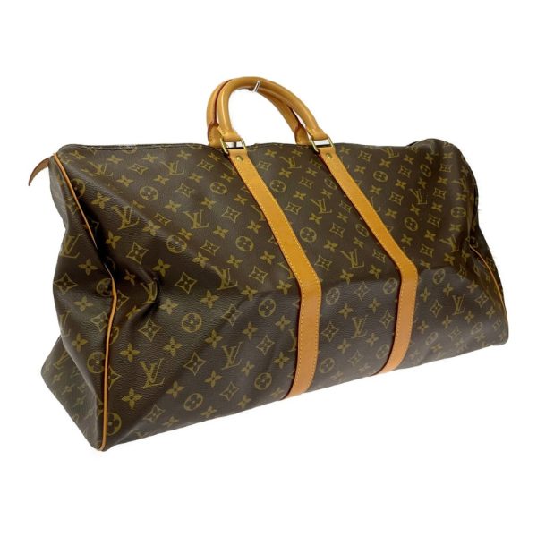 235428 2 LOUIS VUITTON Monogram PVC Keepall Boston Bag Brown