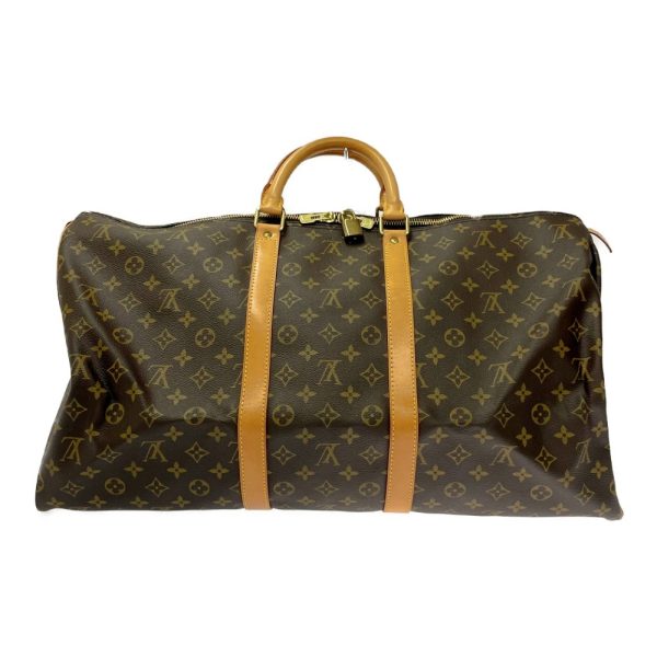 235428 4 LOUIS VUITTON Monogram PVC Keepall Boston Bag Brown