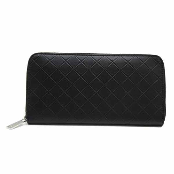 23718 1 Bottega Veneta Embossed Leather Zip Around Wallet