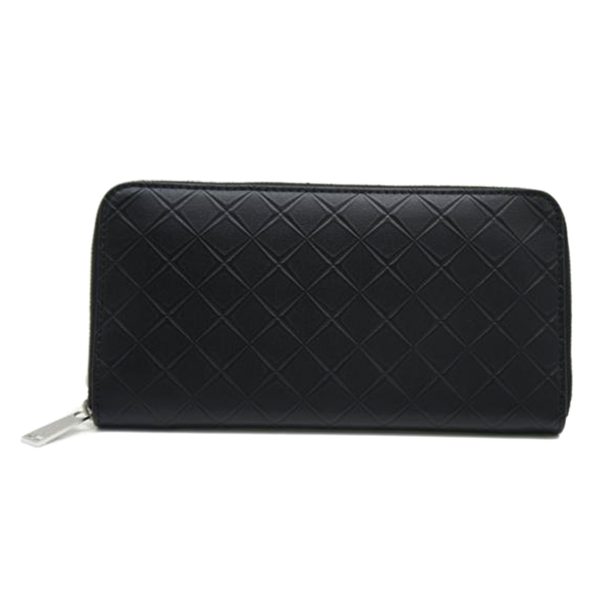 23718 1 Bottega Veneta Embossed Leather Zip around Wallet