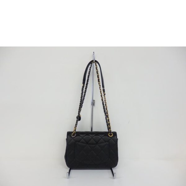 23728 2 Chanel Small Flap Chain Shoulder Bag Black