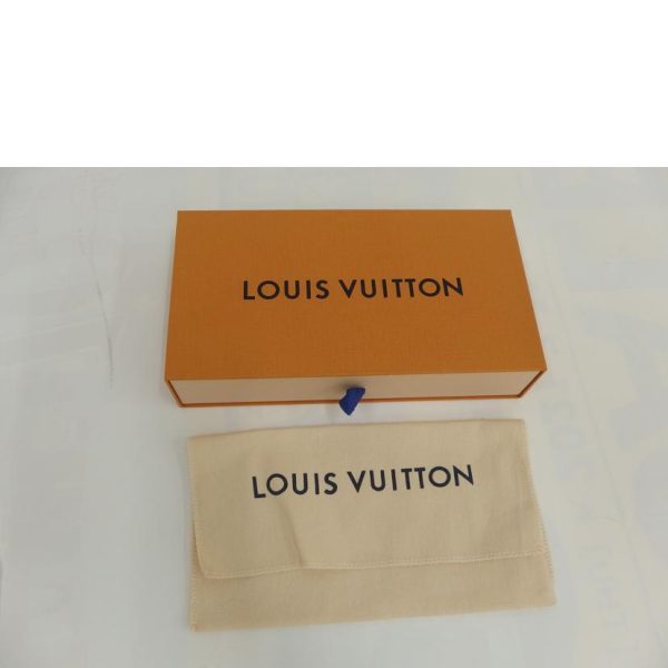 23763 6 Louis Vuitton Zippy Wallet Noir Gold