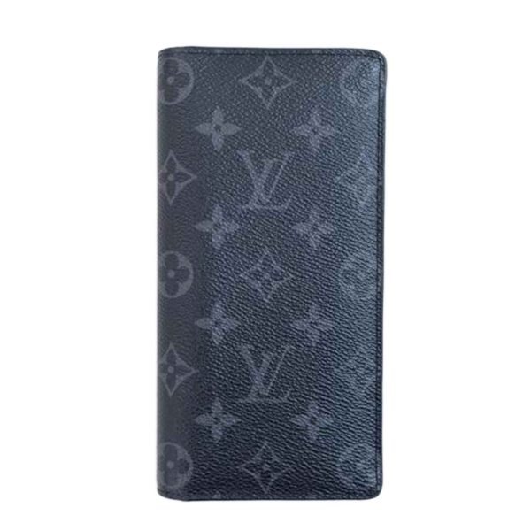 23845 1 Louis Vuitton Portefeuil Brazza Monogram Eclipse Wallet