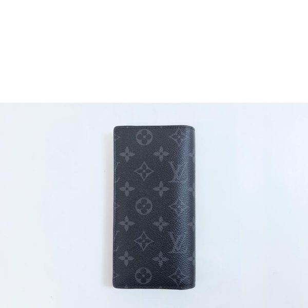 23845 2 Louis Vuitton Portefeuil Brazza Monogram Eclipse Wallet