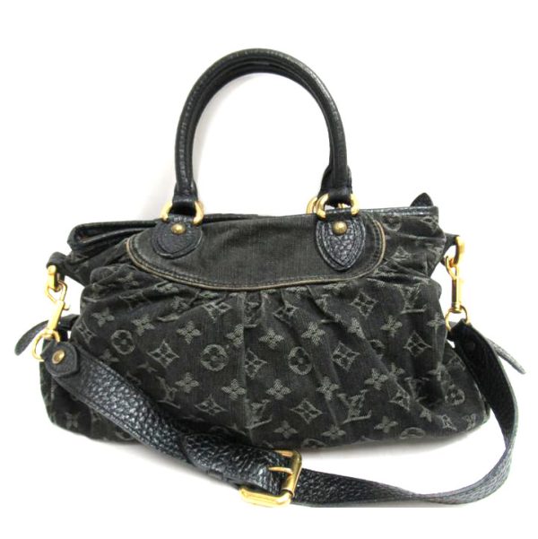 23849 1 Louis Vuitton Neo Cavy GM Monogram Denim Handbag Blue