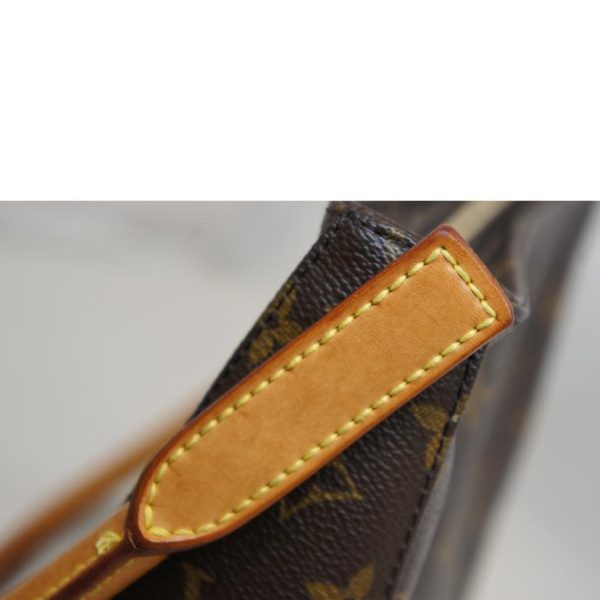 23855 6 Louis Vuitton Looping Monogram Shoulder Bag Brown