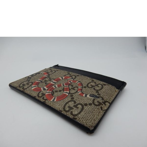 23865 3 Gucci Snake Print Card Case