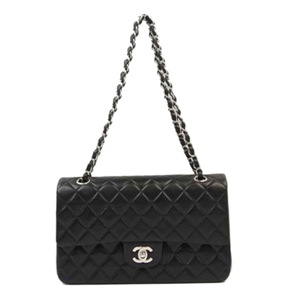 23978 1 Chanel Matelasse Chain Shoulder Bag Black