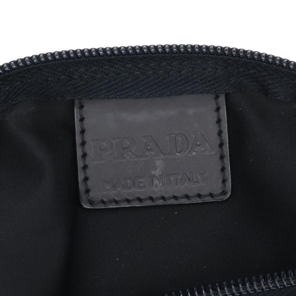 23981 6 Prada Triangle Multi Pouch Bag Black